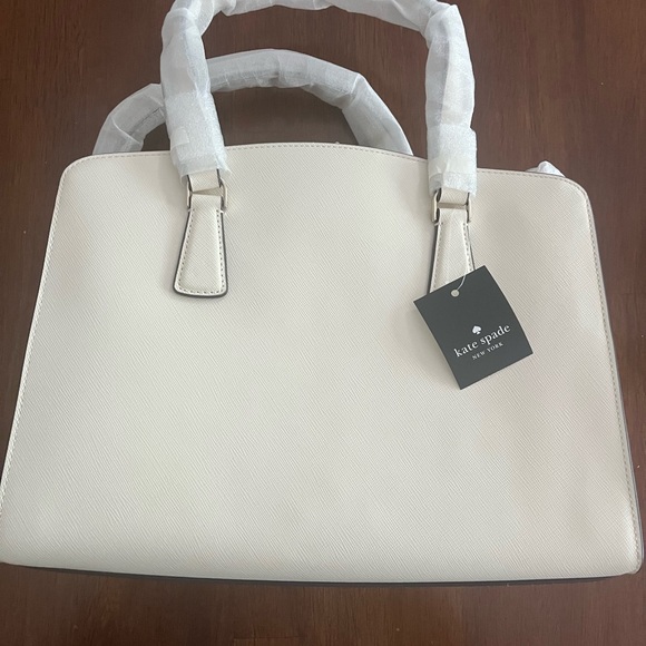 Kate Spade Cream Satchel Bag with Structured Design - Picture 6 of 7